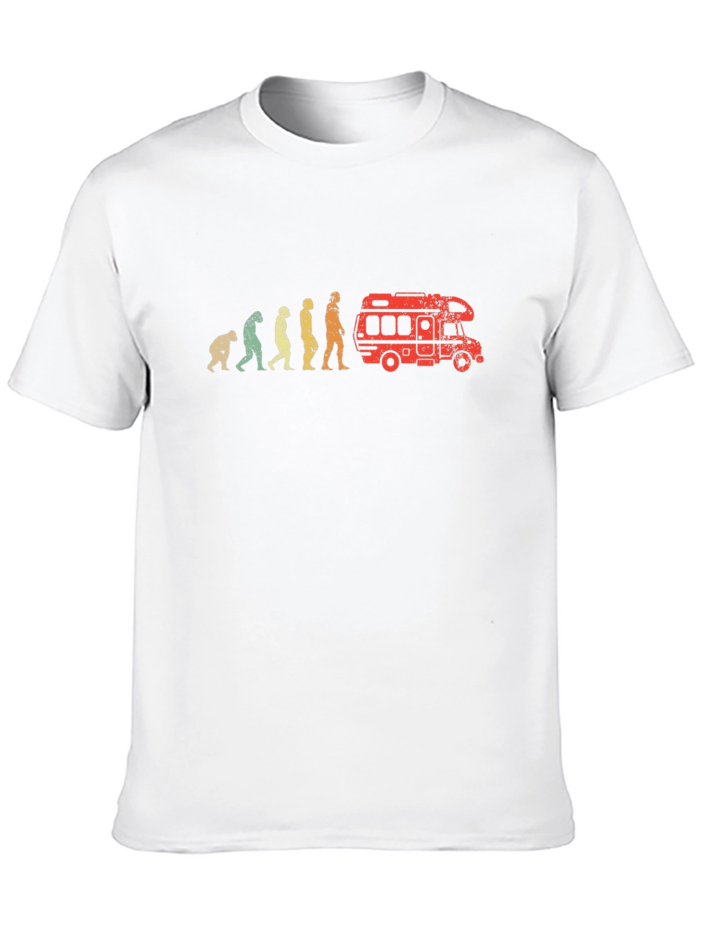 Evolution to Camper Van T-Shirt - Black Cotton Tee