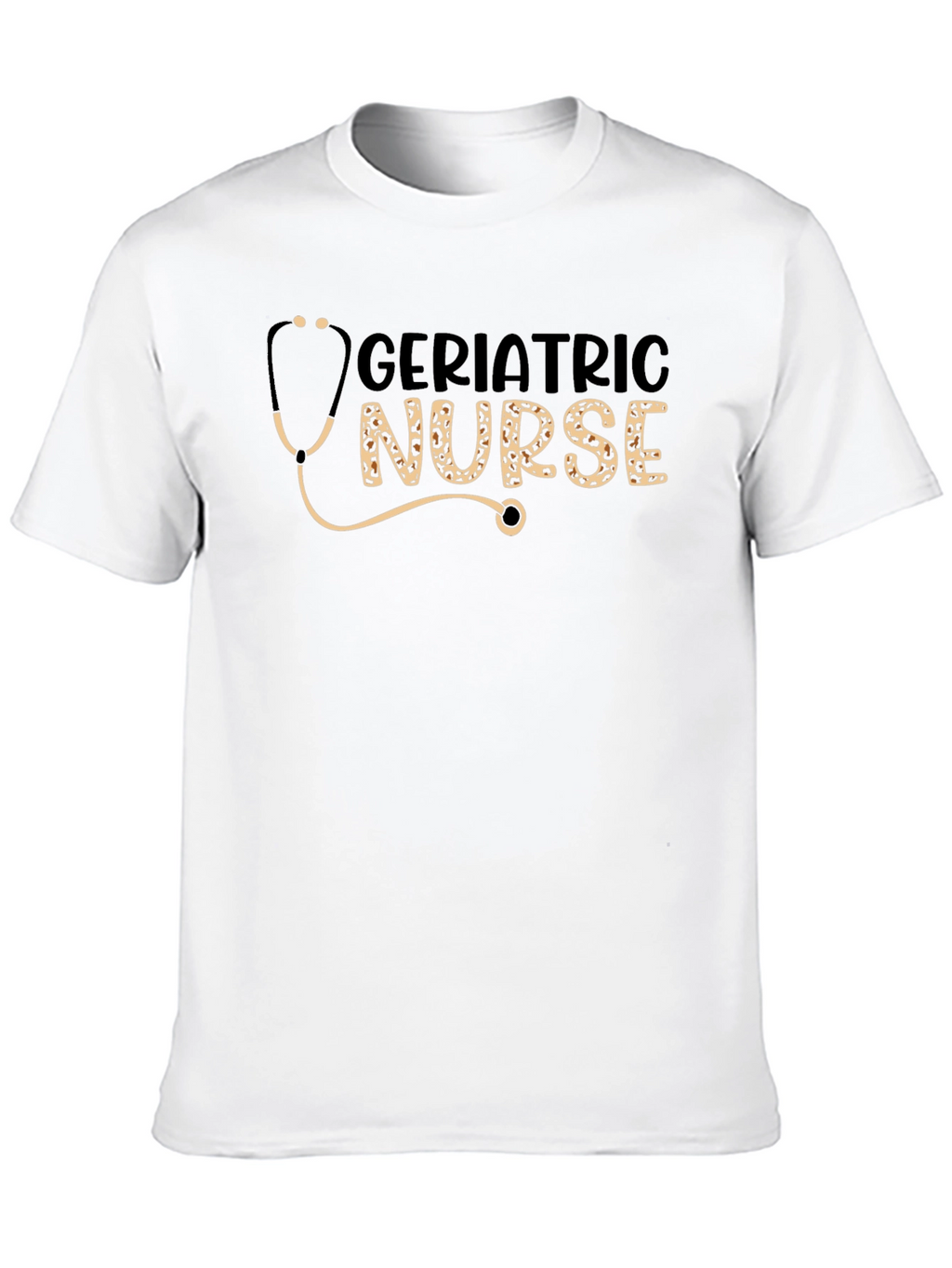 Geriatric Nurse Stethoscope Graphic T-Shirt