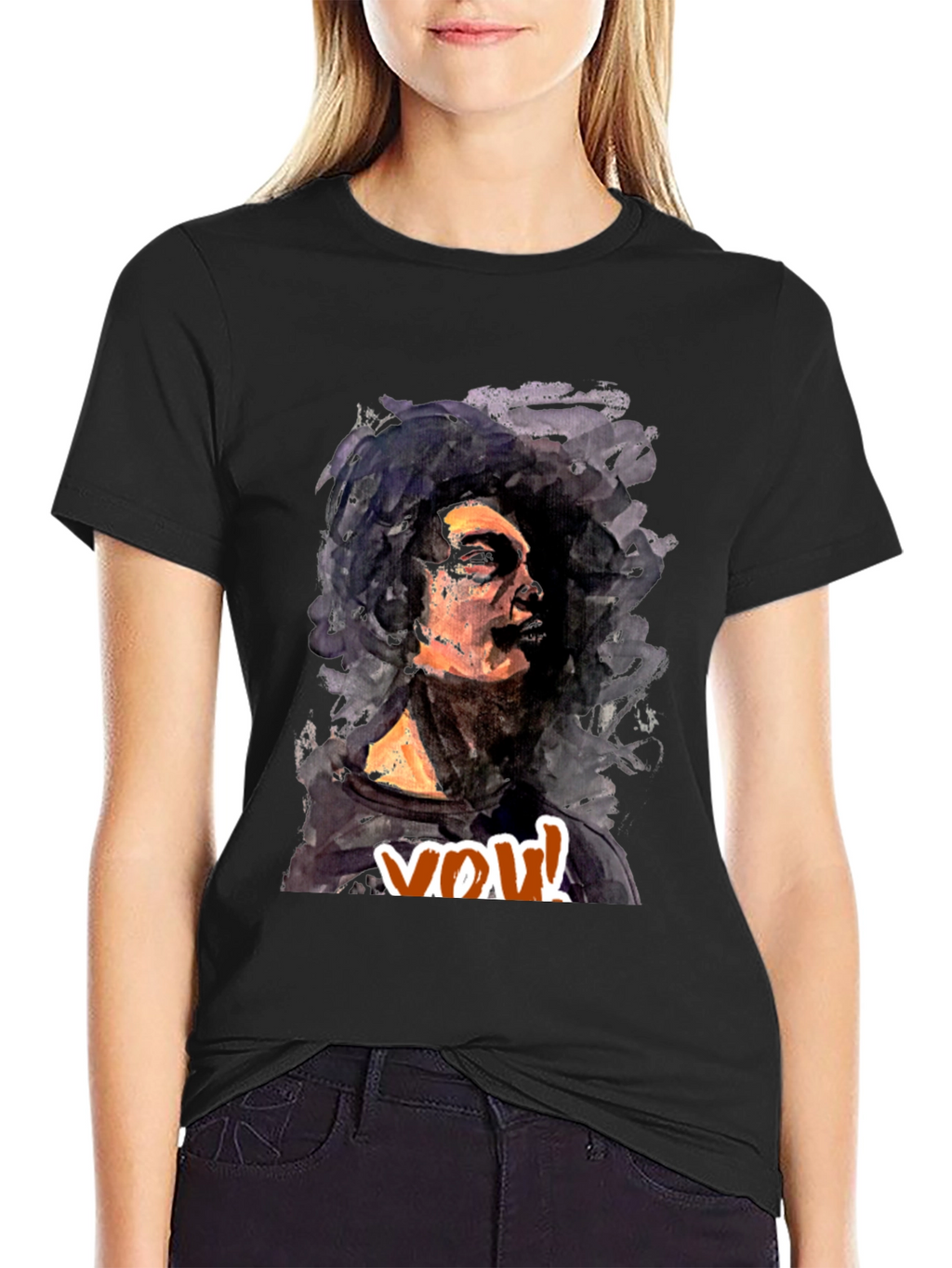 Abstract Art Print Crew Neck Tee