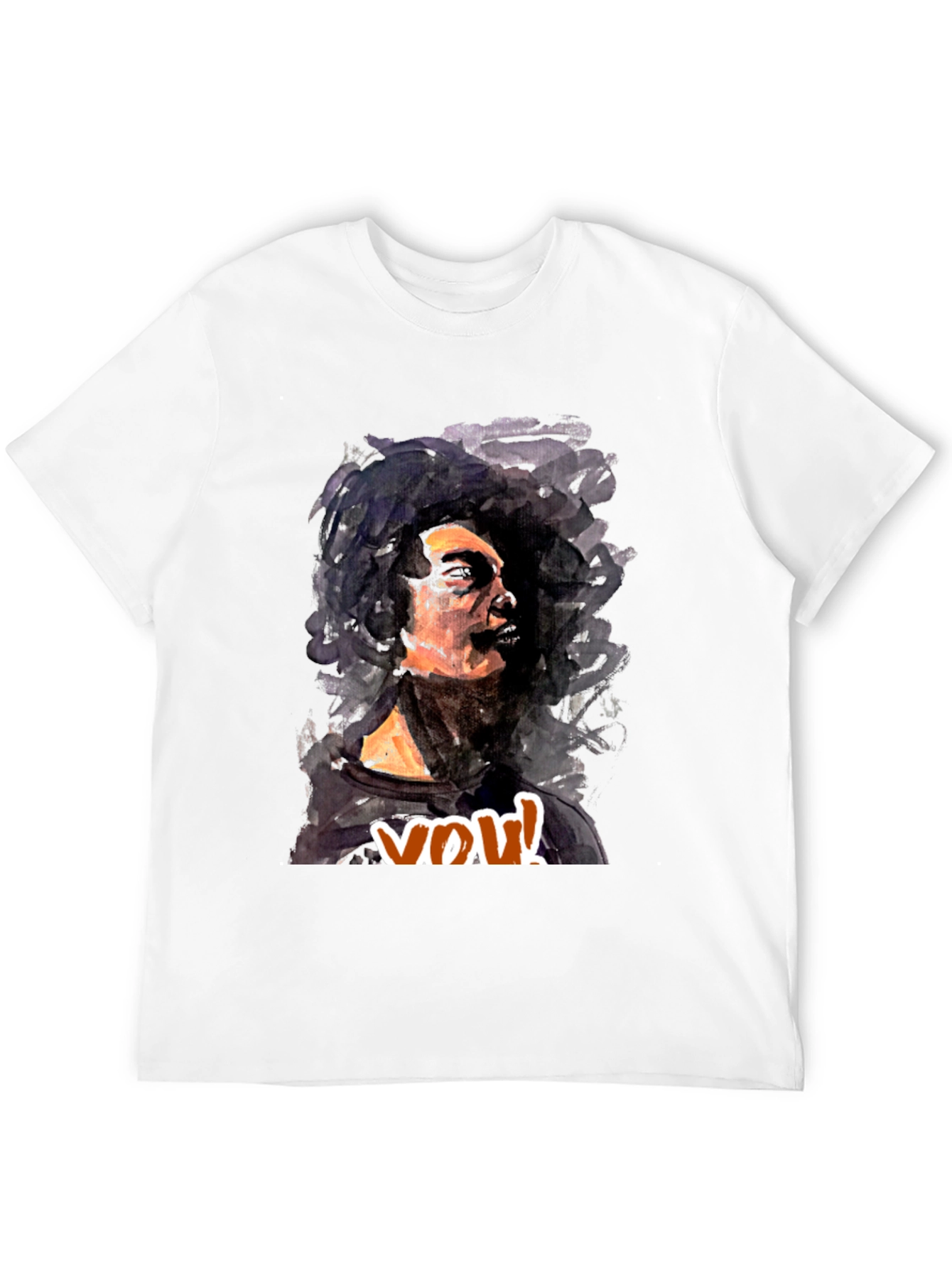 Abstract Art Print Crew Neck Tee