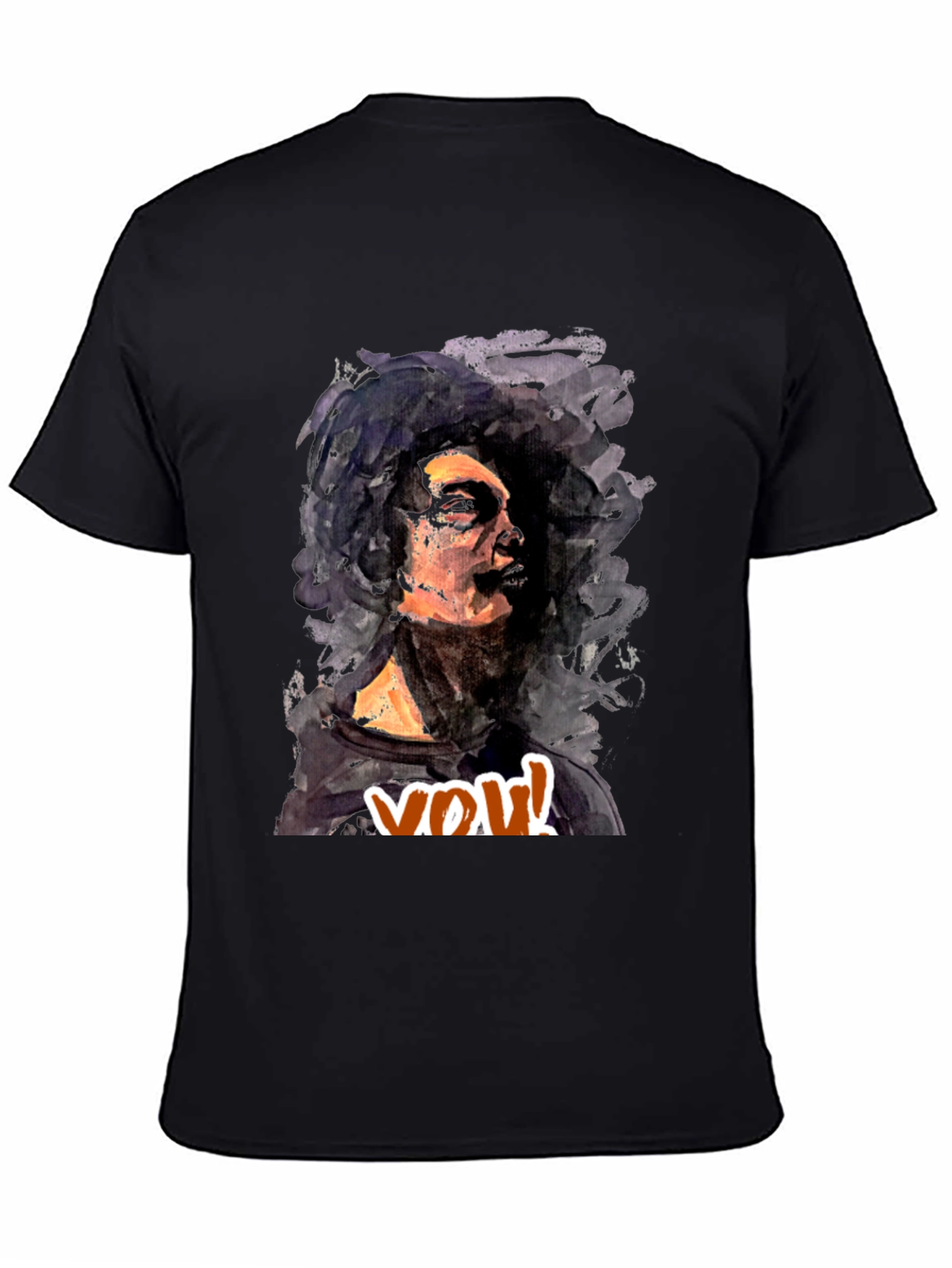 Abstract Art Print Crew Neck Tee