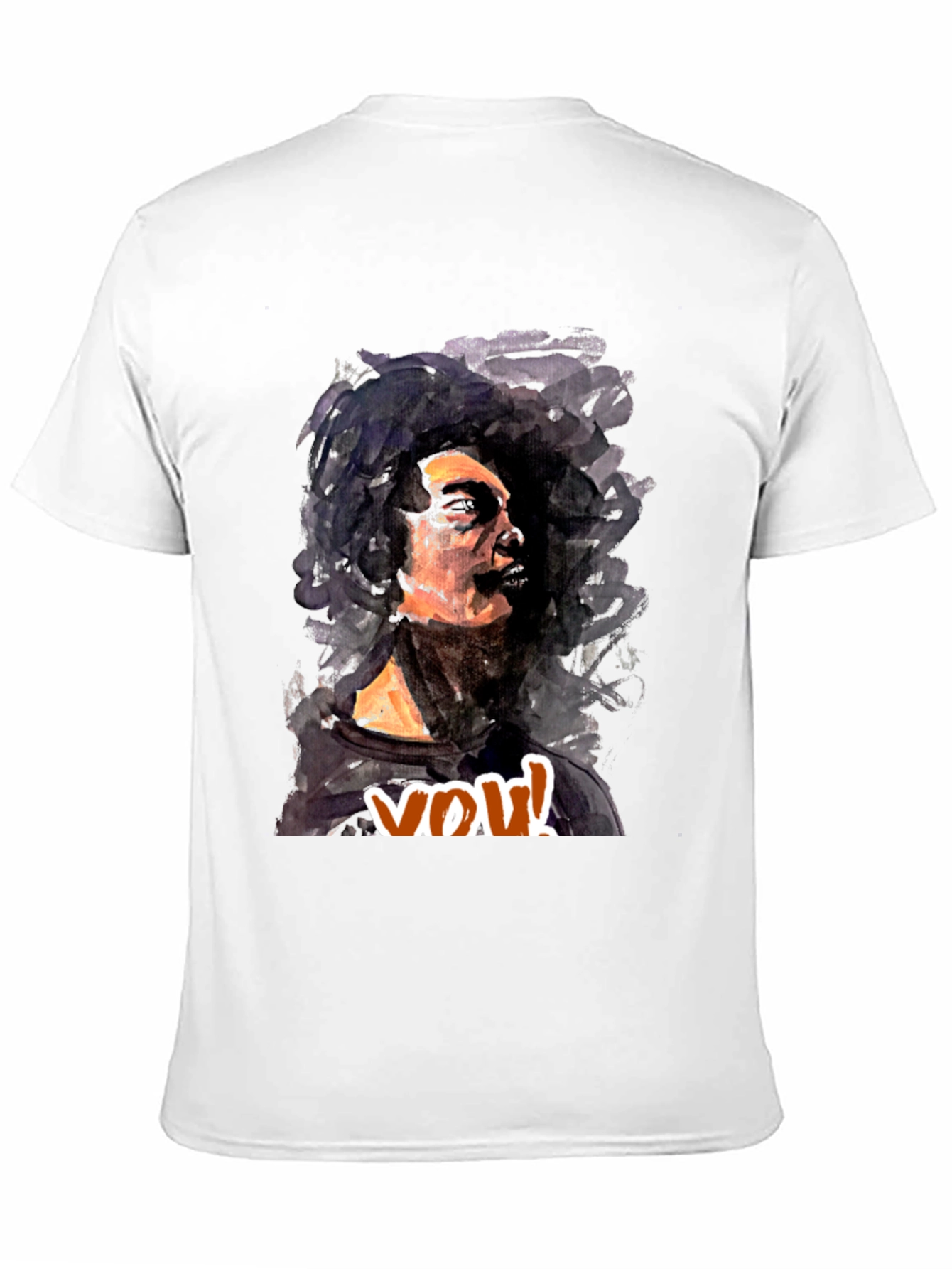 Abstract Art Print Crew Neck Tee