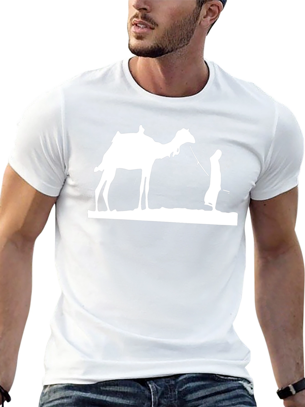 Camel Silhouette Black T-Shirt