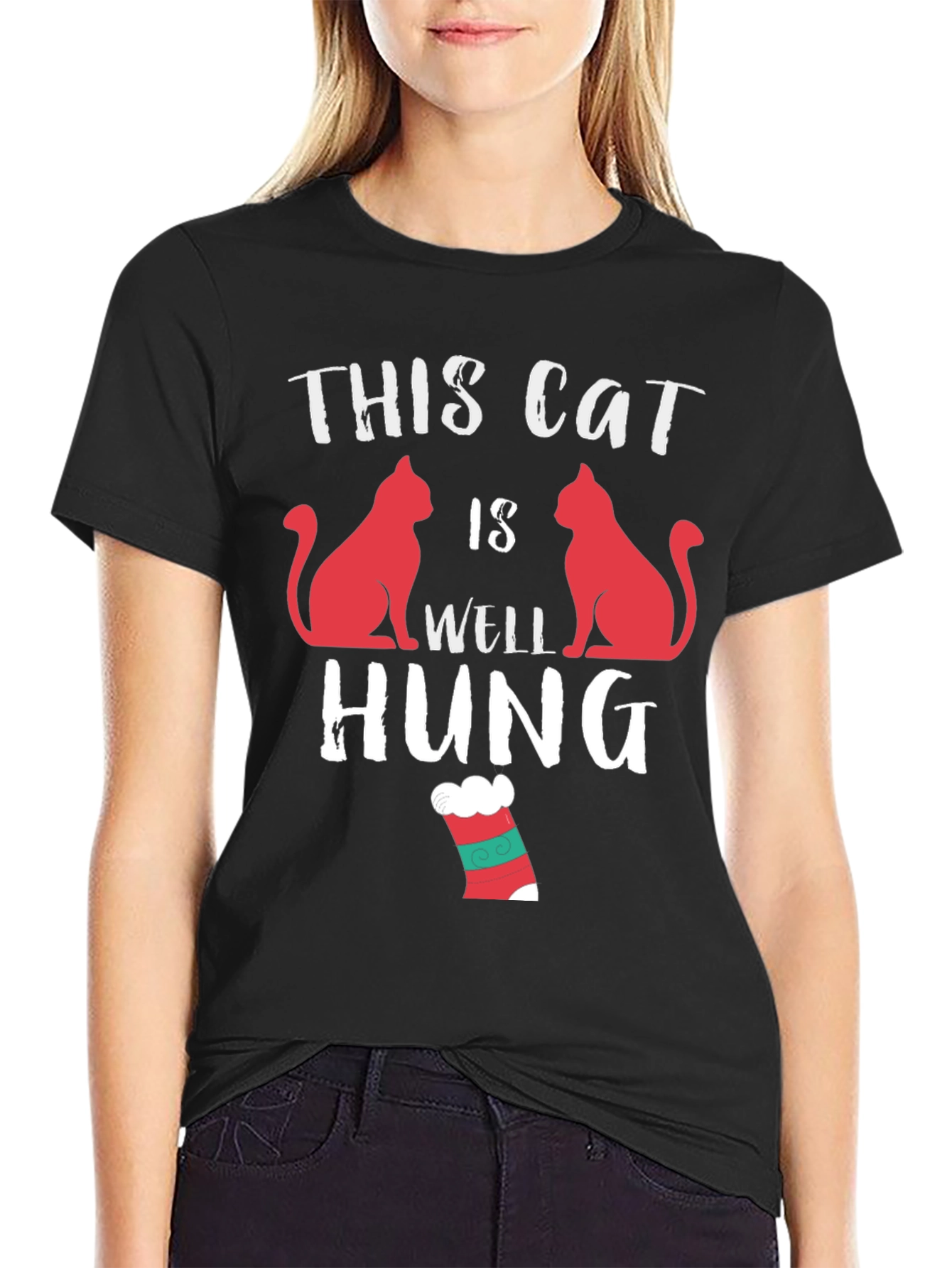This Cat is Well Hung T-Shirt - Funny Adult Humor