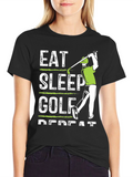 Eat Sleep Golf Repeat T-Shirt