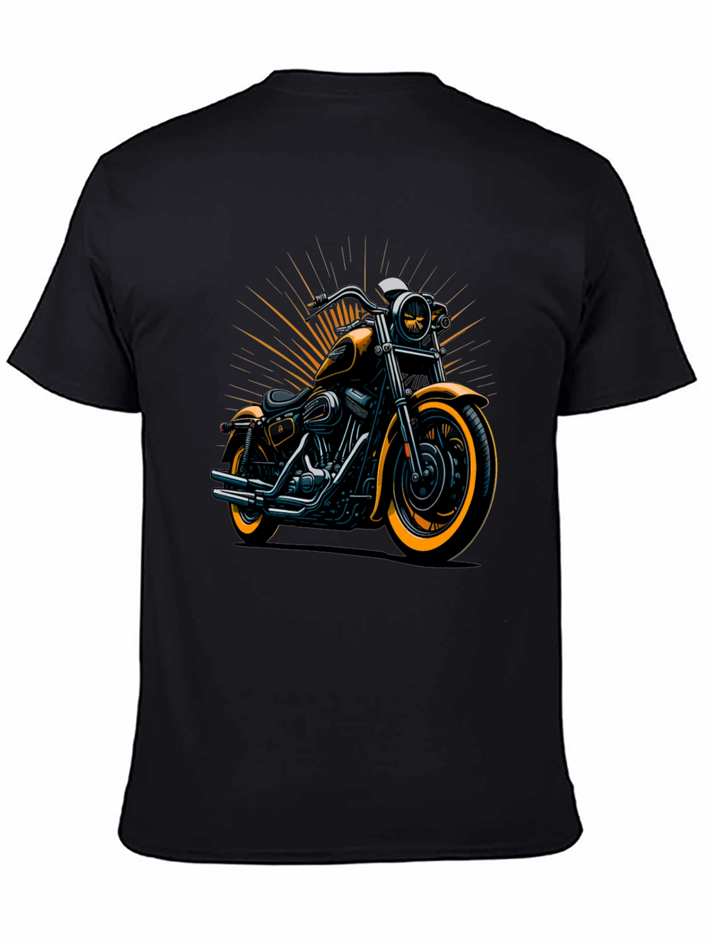 Motorcycle Graphic Tee - Cool Biker Design