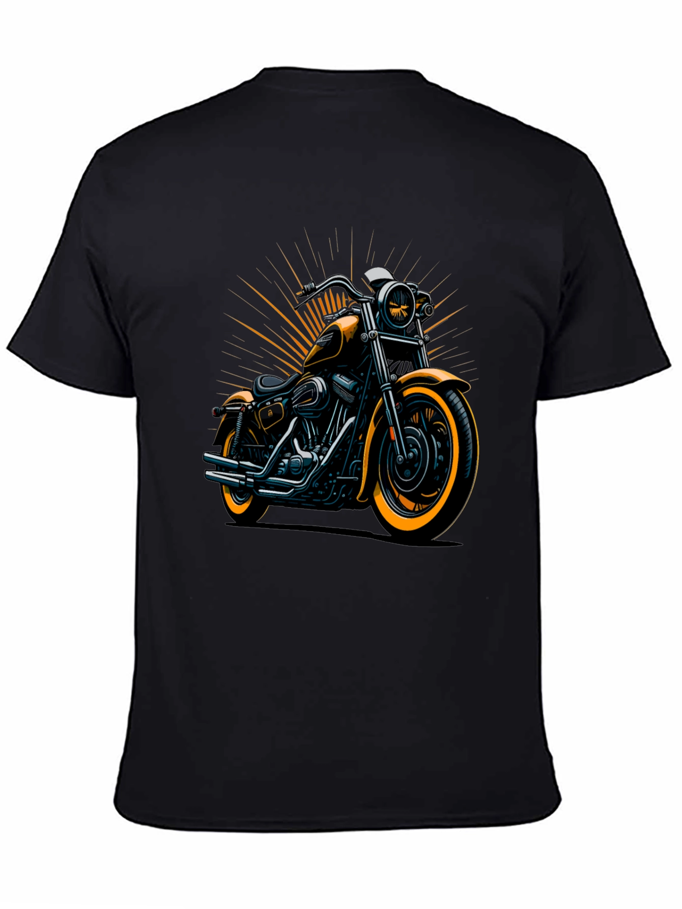 Motorcycle Graphic Tee - Cool Biker Design