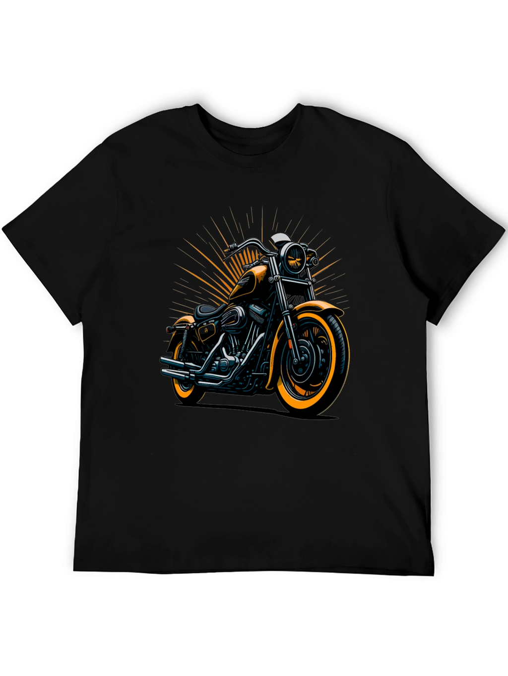 Motorcycle Graphic Tee - Cool Biker Design