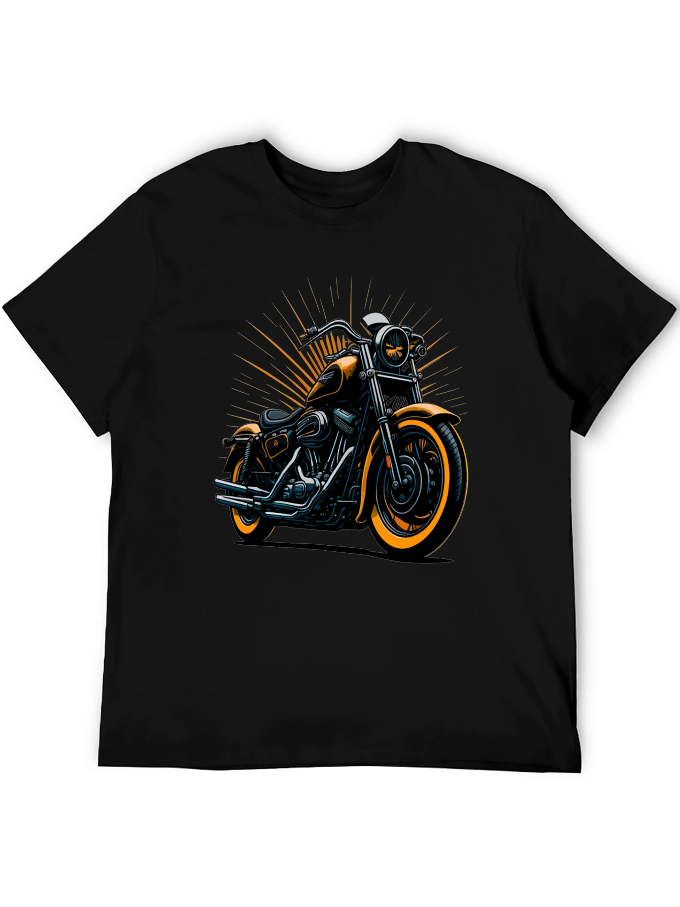 Motorcycle Graphic Tee - Cool Biker Design