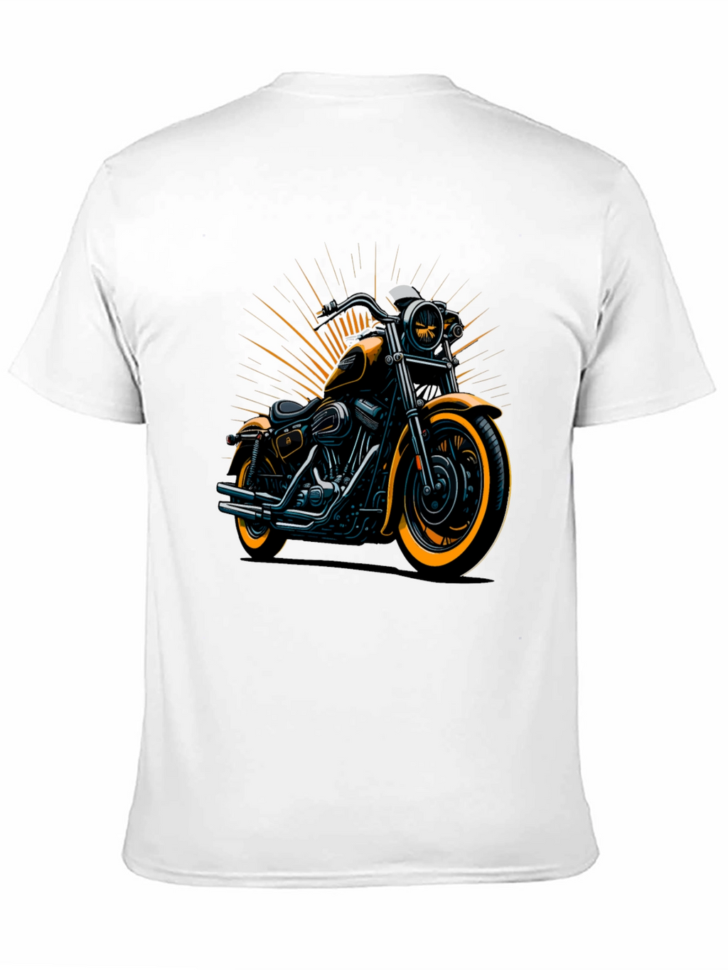 Motorcycle Graphic Tee - Cool Biker Design