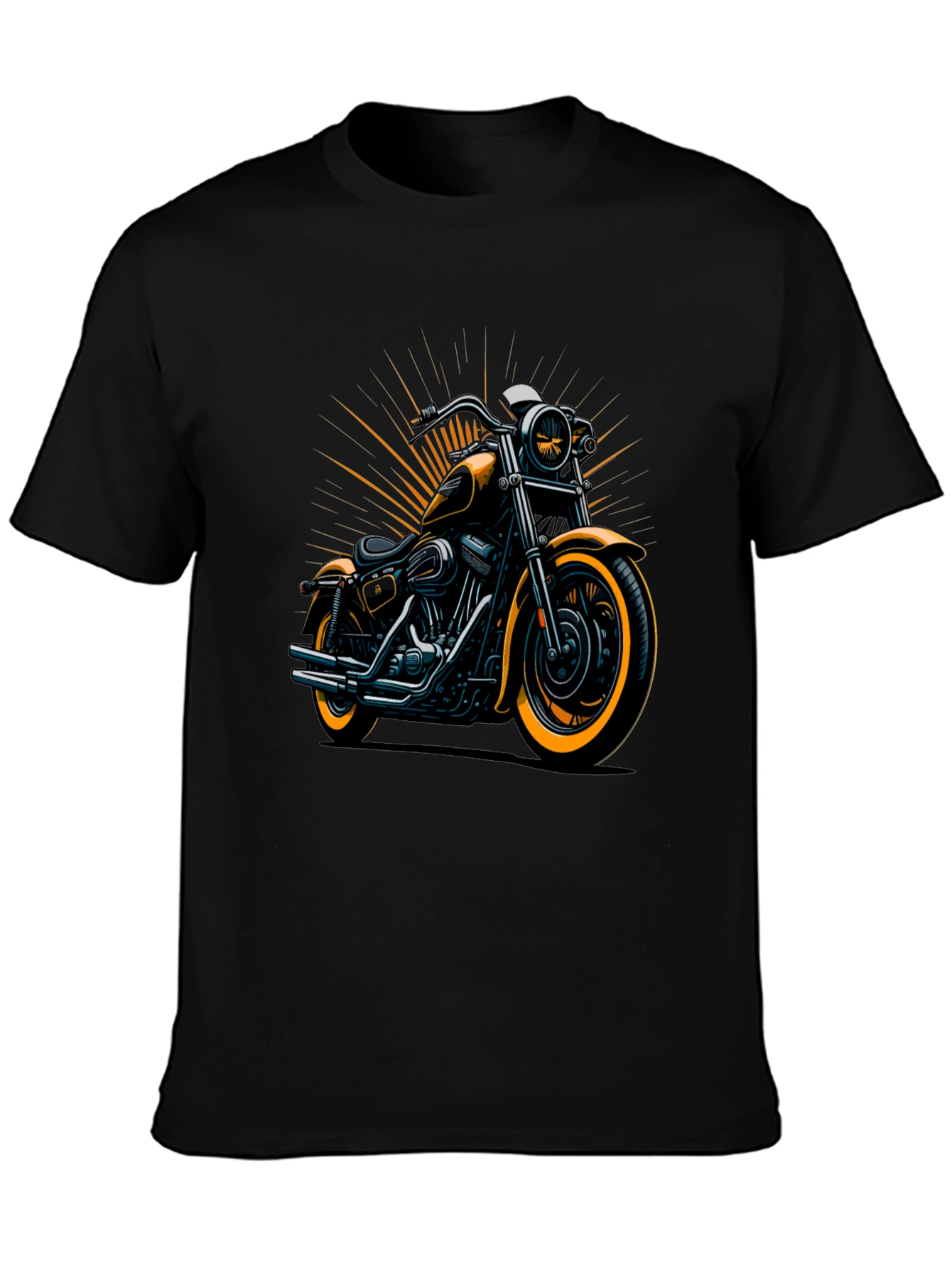 Motorcycle Graphic Tee - Cool Biker Design