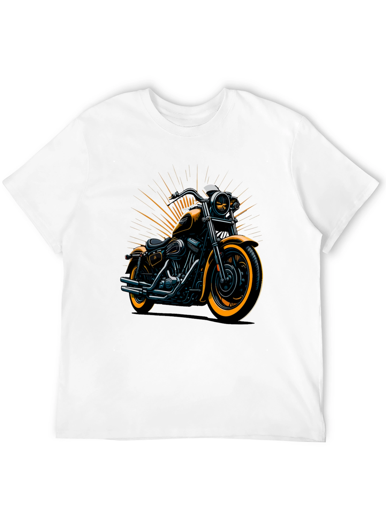 Motorcycle Graphic Tee - Cool Biker Design