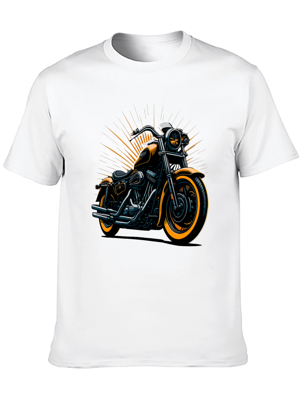 Motorcycle Graphic Tee - Cool Biker Design