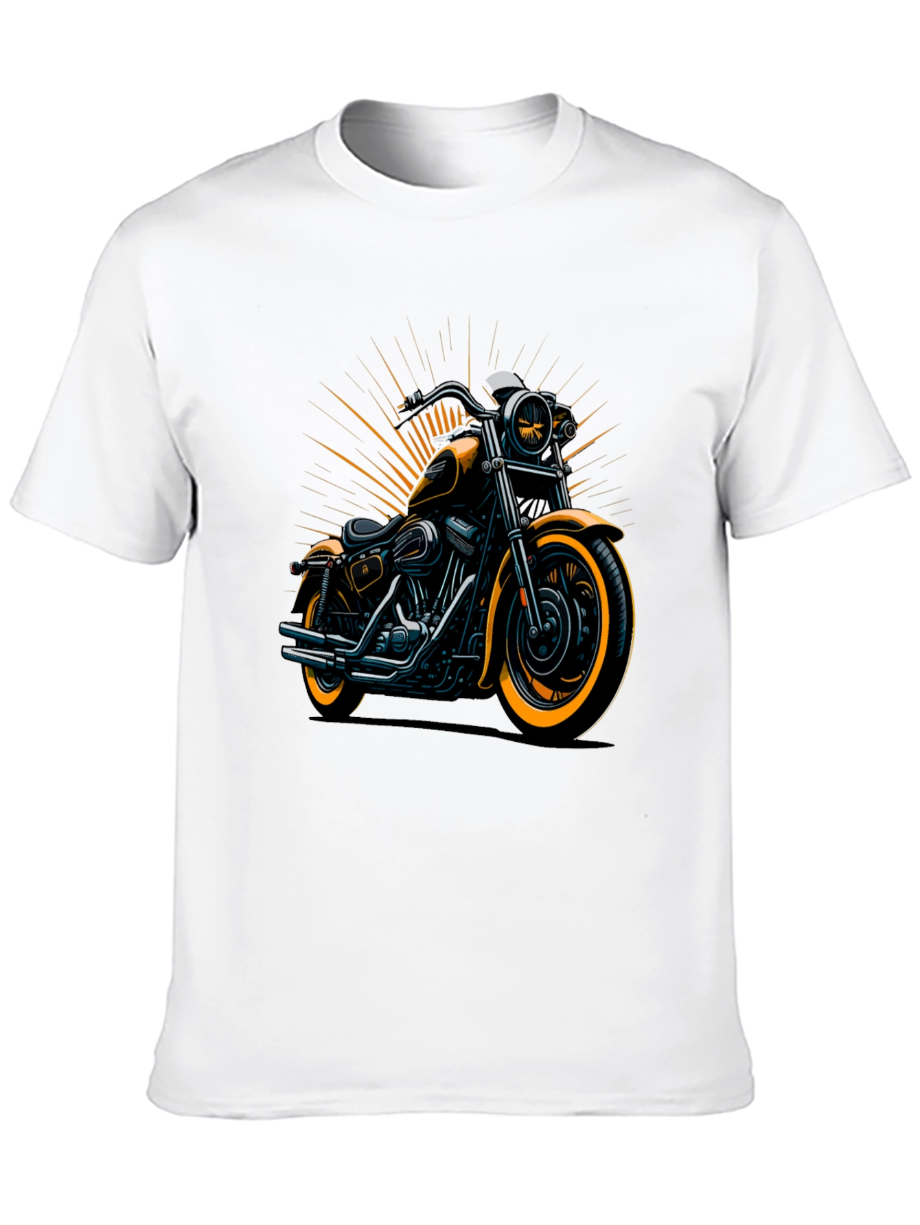 Motorcycle Graphic Tee - Cool Biker Design