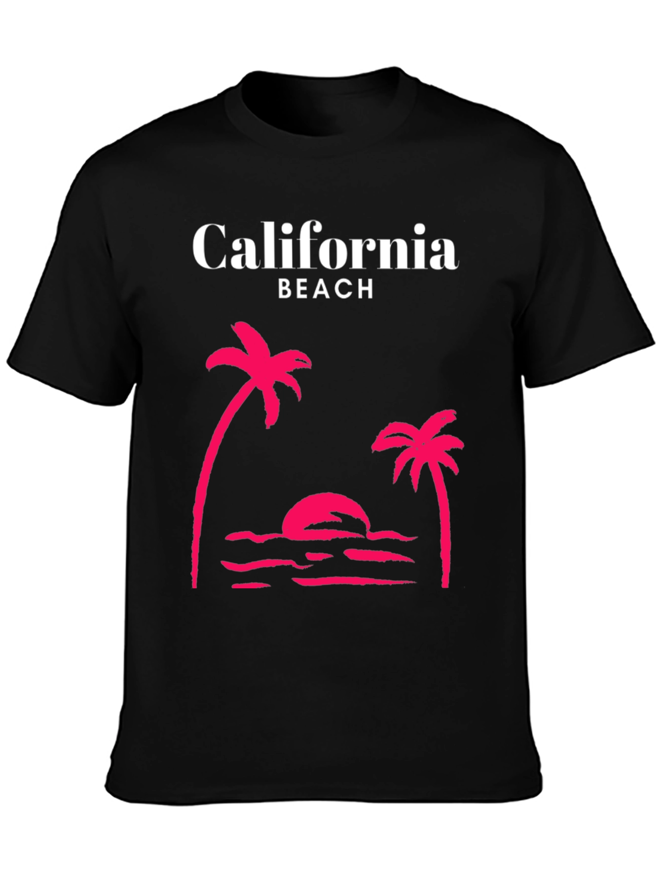 California Beach Palm Tree Graphic Tee
