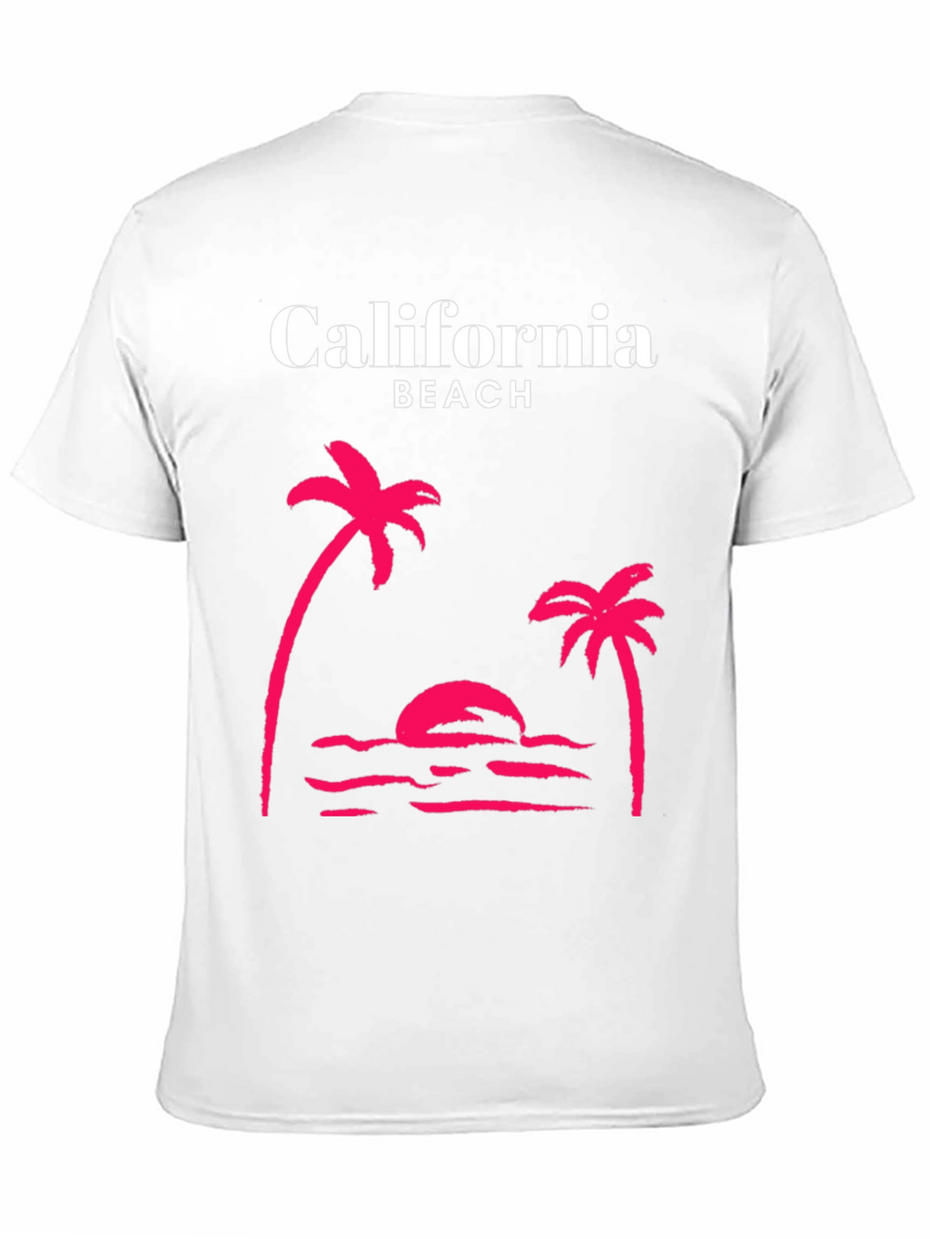 California Beach Palm Tree Graphic Tee