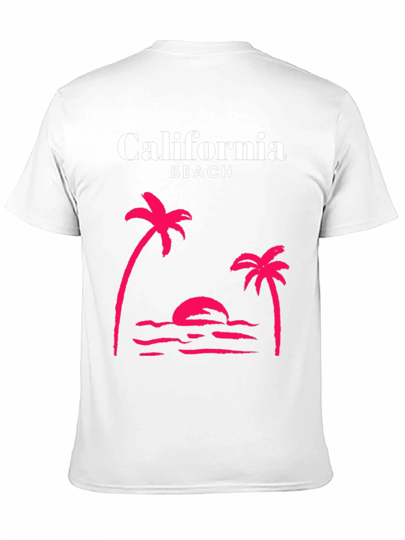 California Beach Palm Tree Graphic Tee