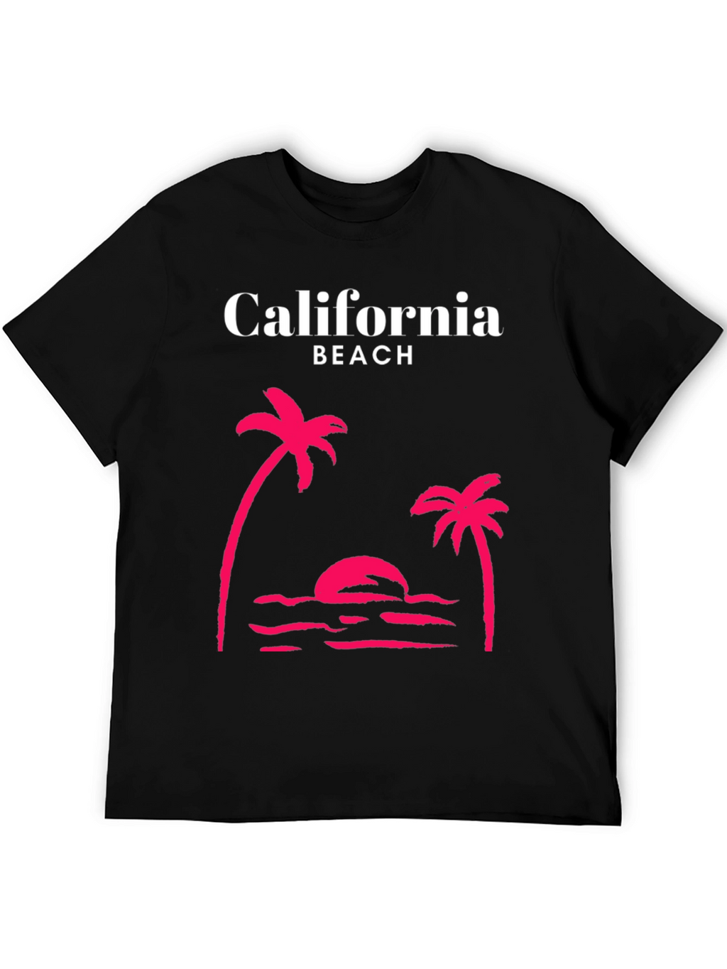 California Beach Palm Tree Graphic Tee
