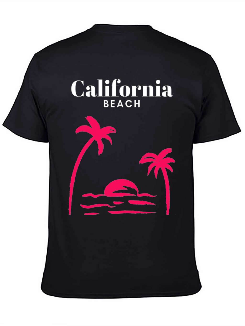 California Beach Palm Tree Graphic Tee
