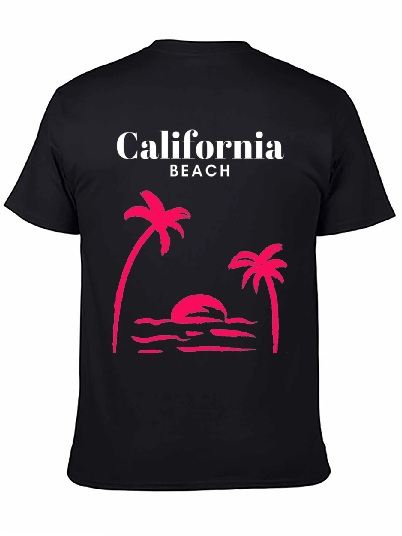 California Beach Palm Tree Graphic Tee