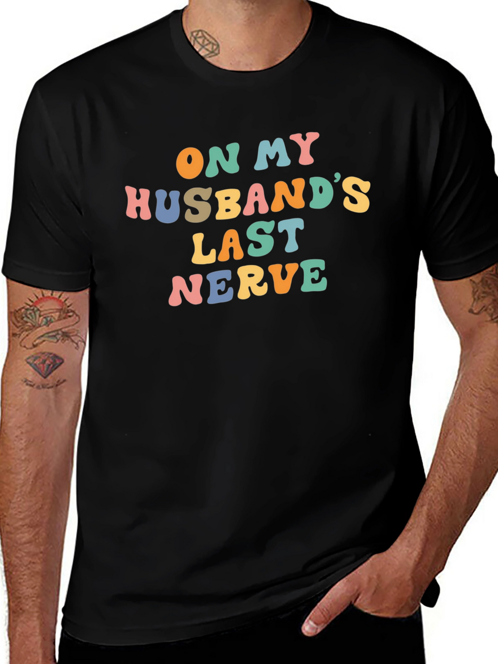 On My Husbands Last Nerve Graphic Tee