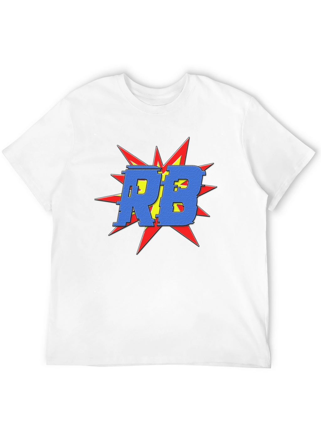 Bold RB Graphic Tee - Retro Pop Art Shirt