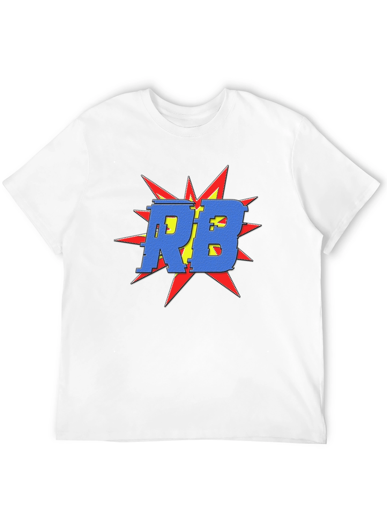 Bold RB Graphic Tee - Retro Pop Art Shirt