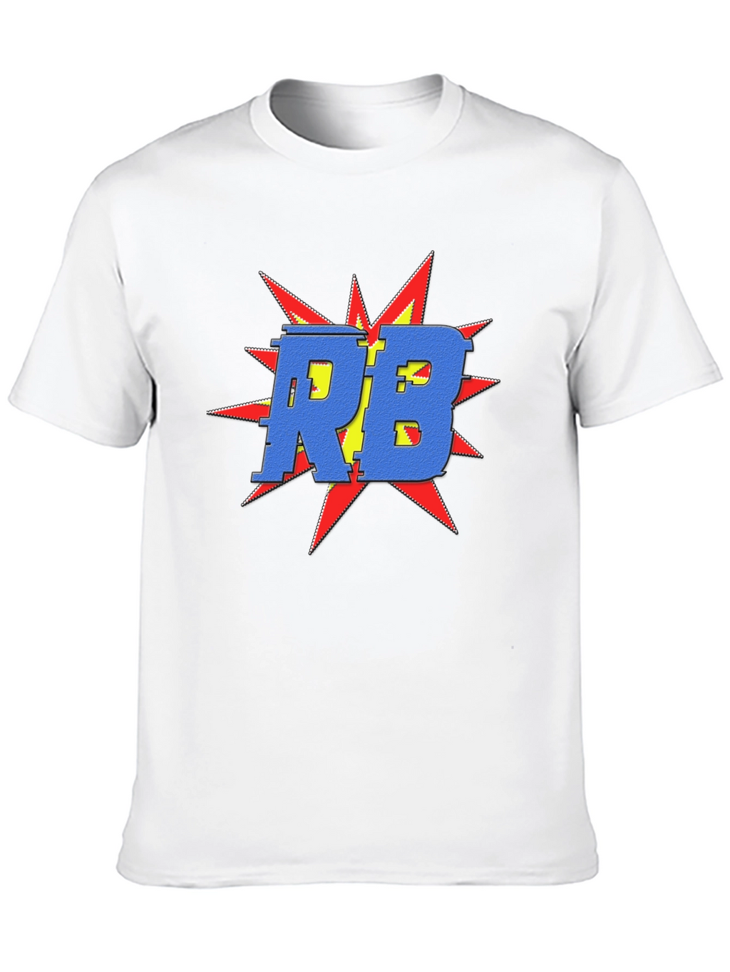 Bold RB Graphic Tee - Retro Pop Art Shirt