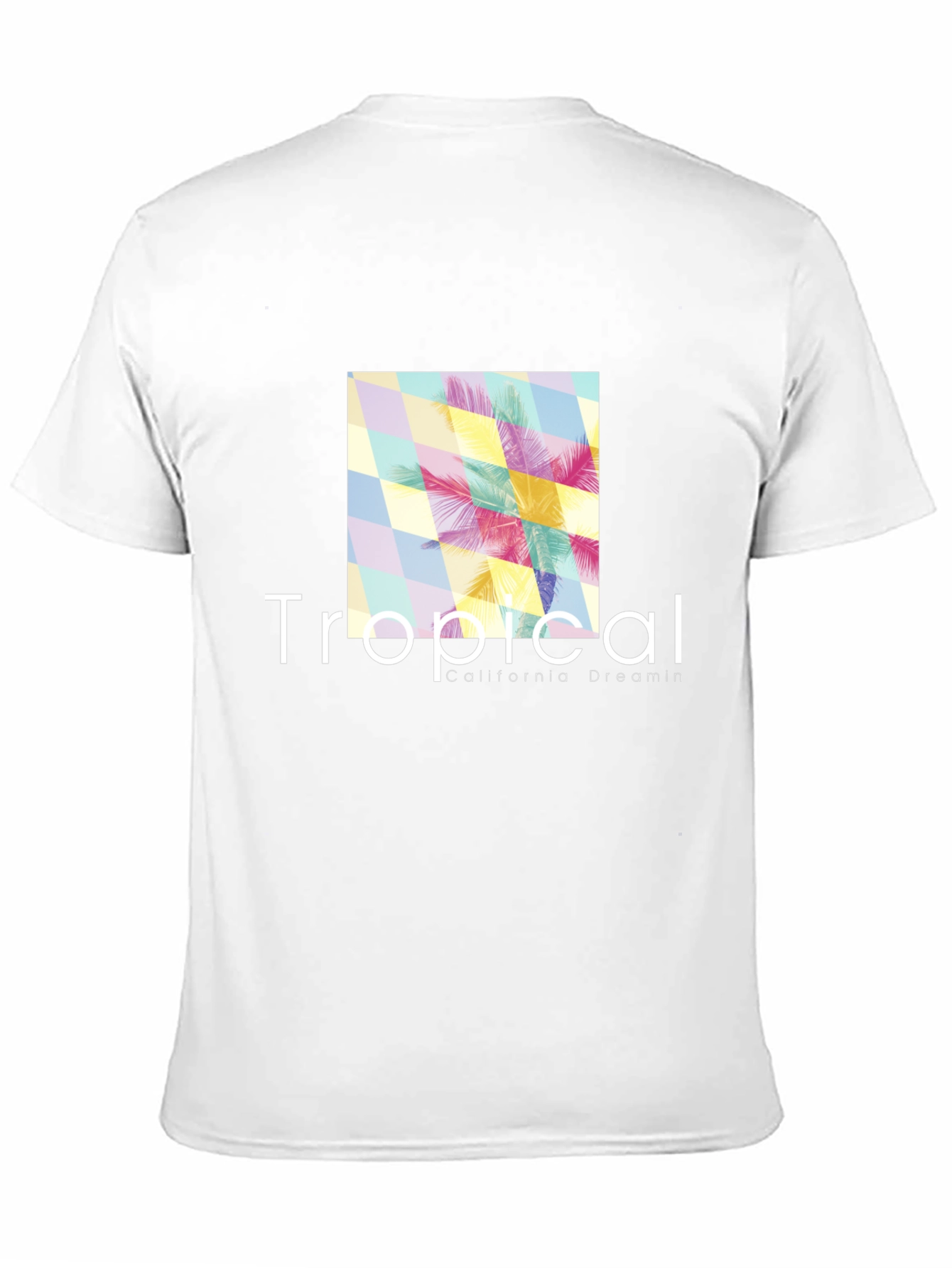 Tropical California Dreamin Black T-Shirt
