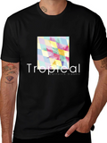 Tropical California Dreamin Black T-Shirt