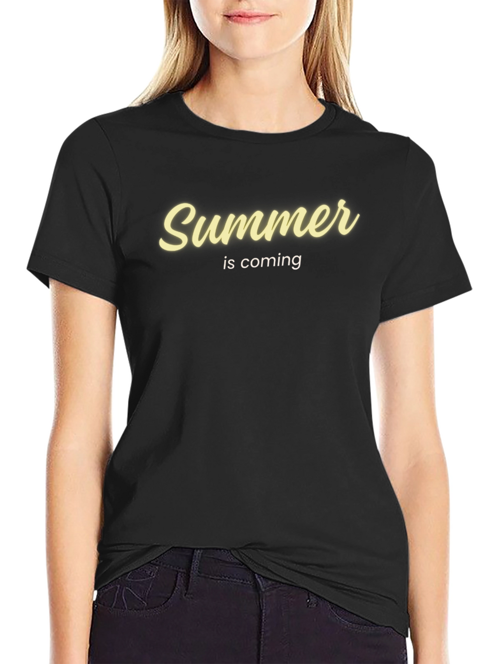 Summer is Coming Graphic T-Shirt - Black