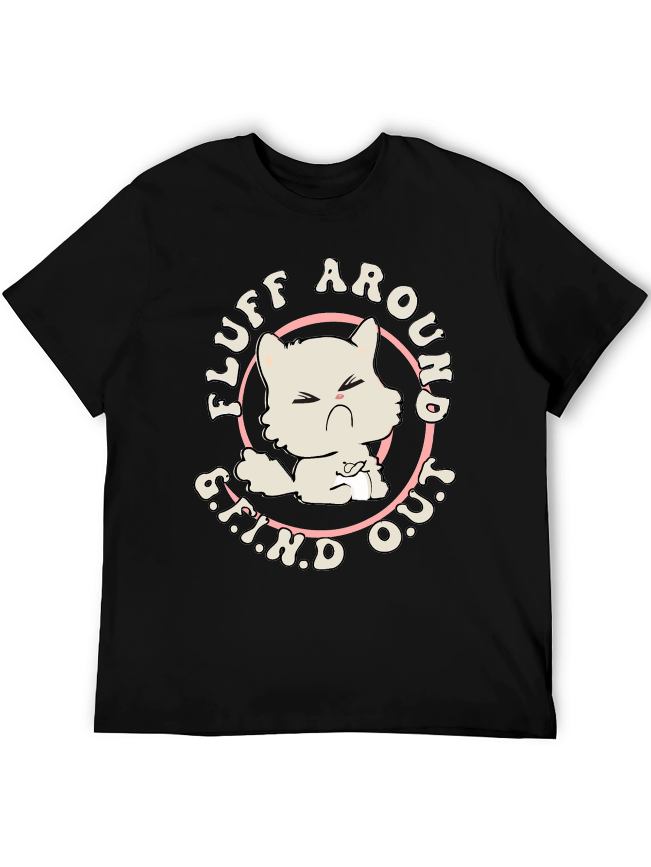Fluff Around Find Out Cat Graphic Tee