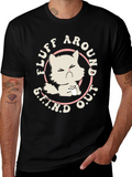 Fluff Around Find Out Cat Graphic Tee