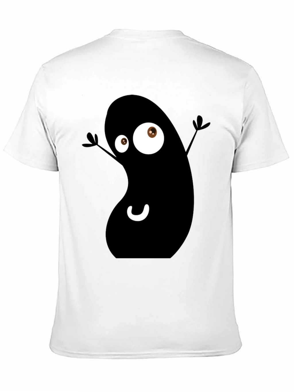 Funky Black Bean Cartoon T-Shirt