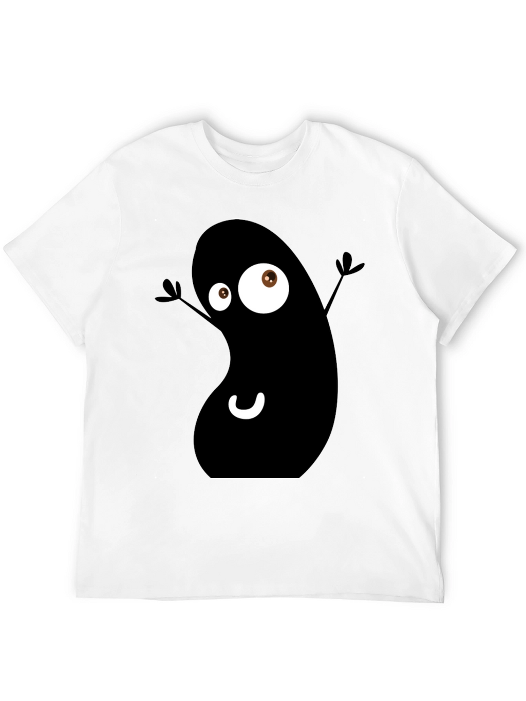 Funky Black Bean Cartoon T-Shirt