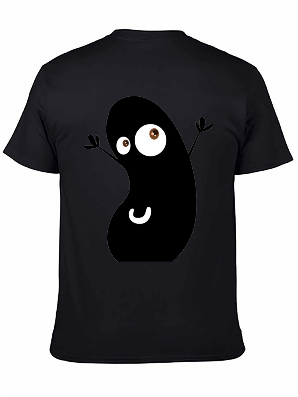 Funky Black Bean Cartoon T-Shirt