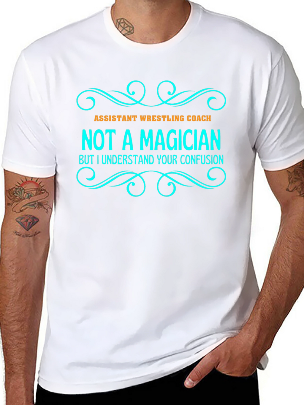 Assistant Wrestling Coach - Not A Magician T-Shirt