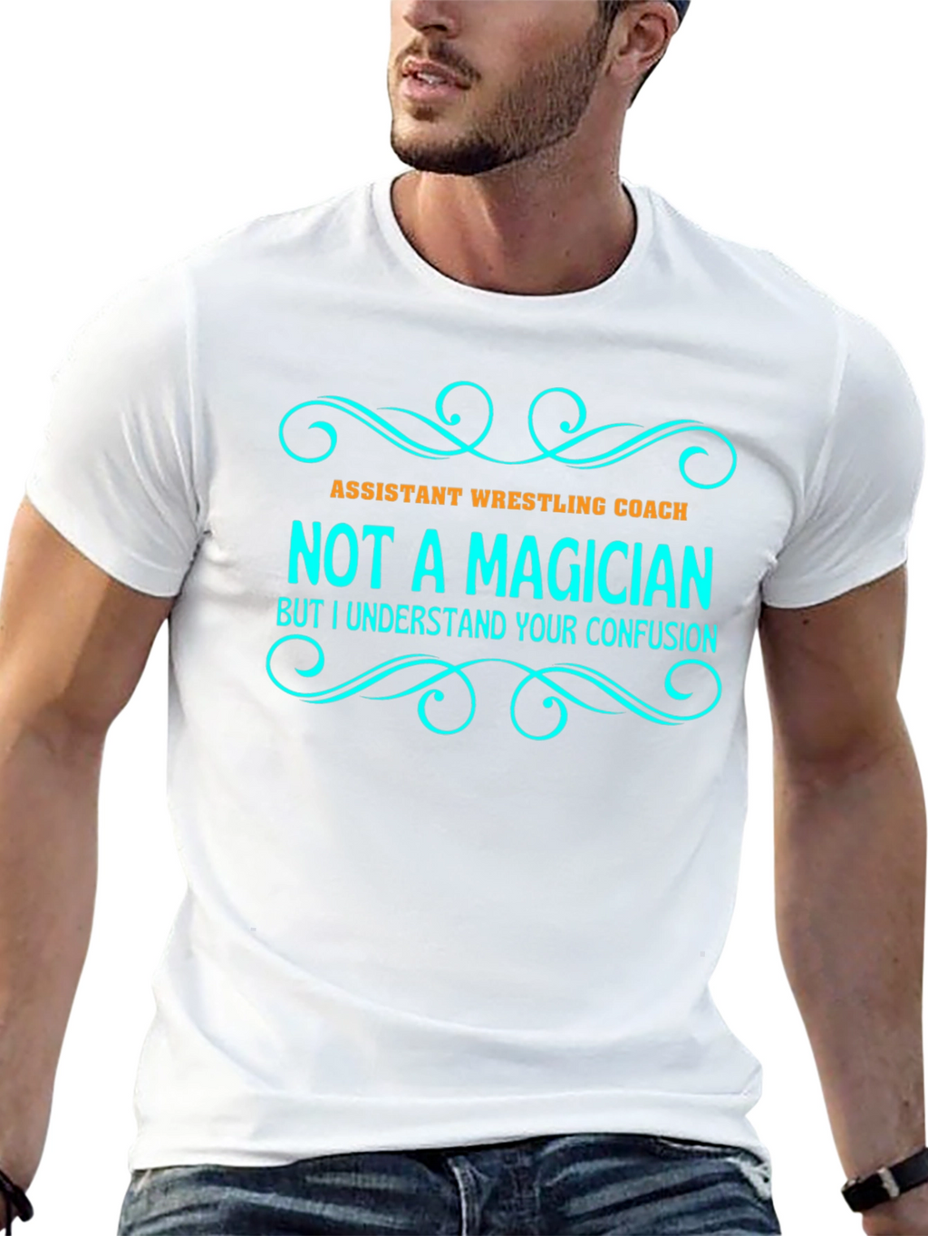 Assistant Wrestling Coach - Not A Magician T-Shirt