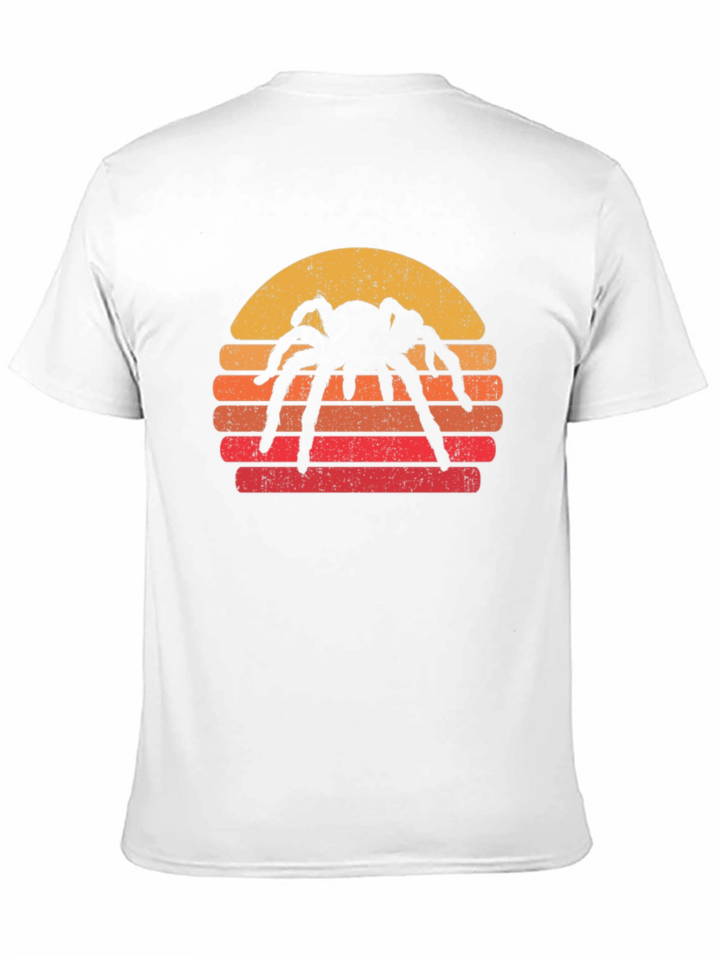 Spider Sunset Graphic T-Shirt - Retro Halloween Tee