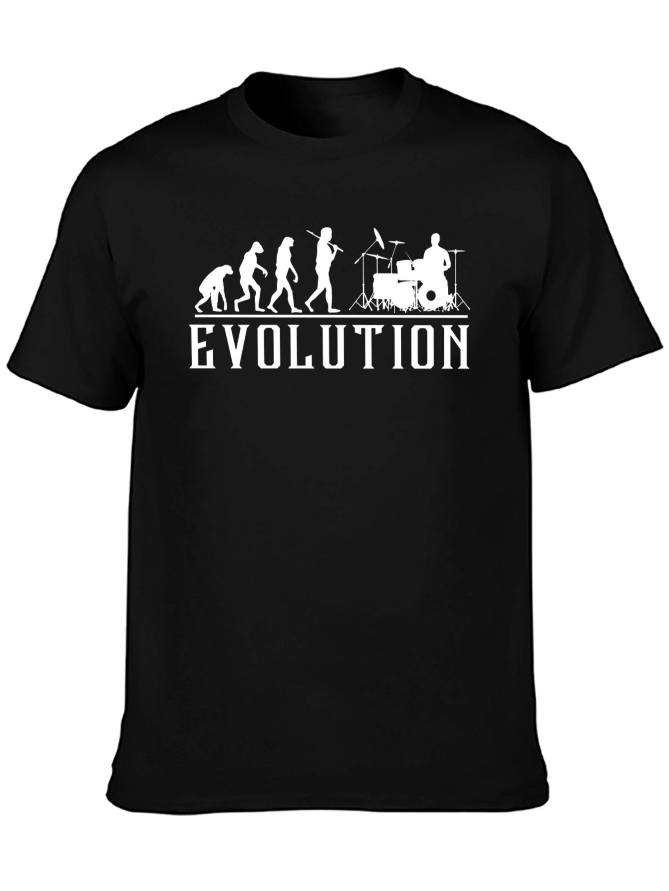 Evolution of Drumming T-Shirt - Black