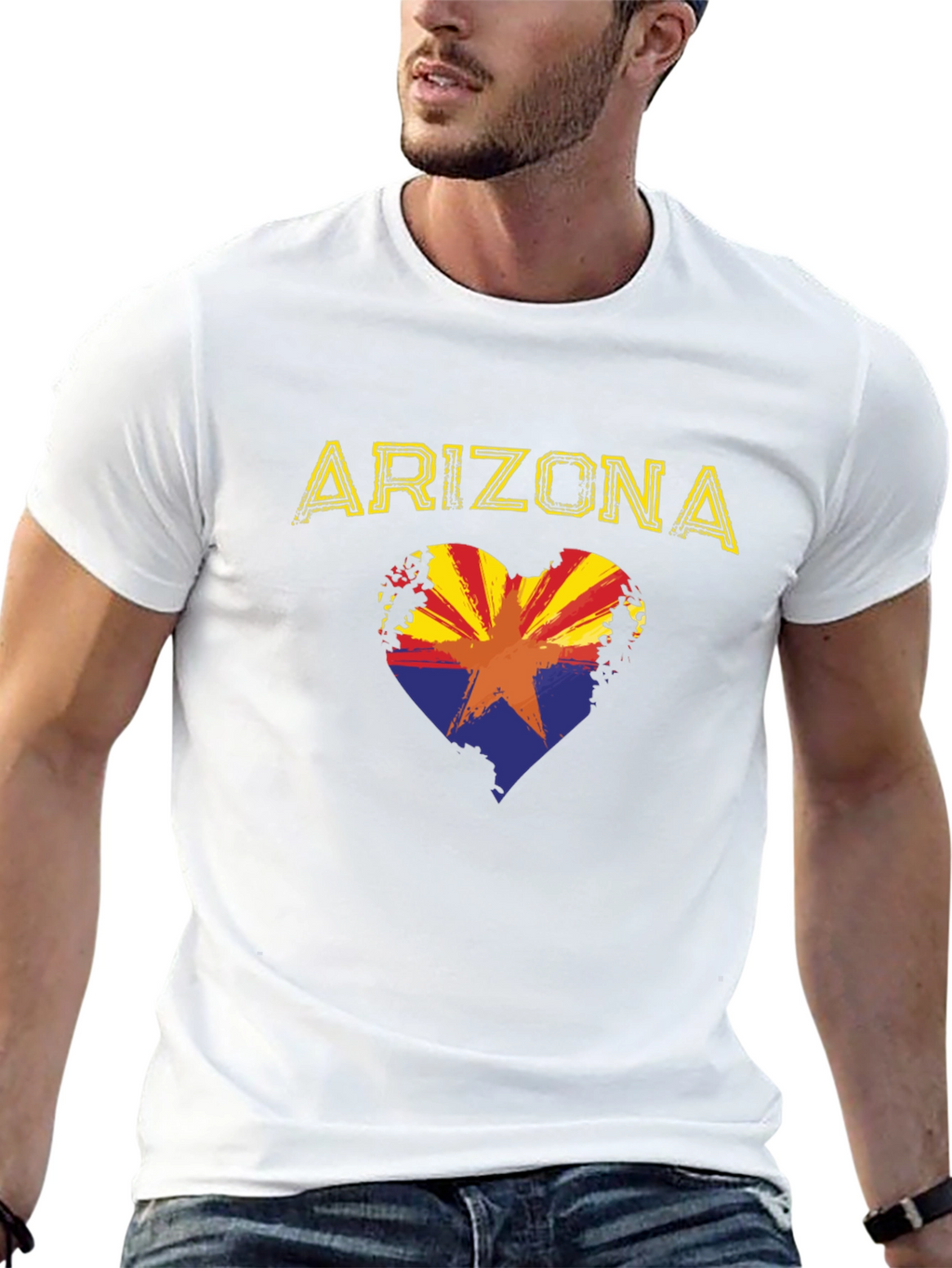 Arizona Heart Flag Graphic T-Shirt
