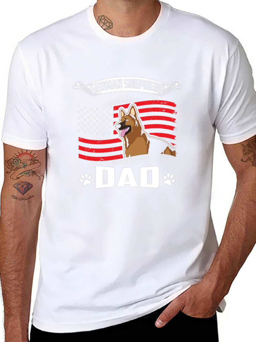 German Shepherd Dad T-Shirt