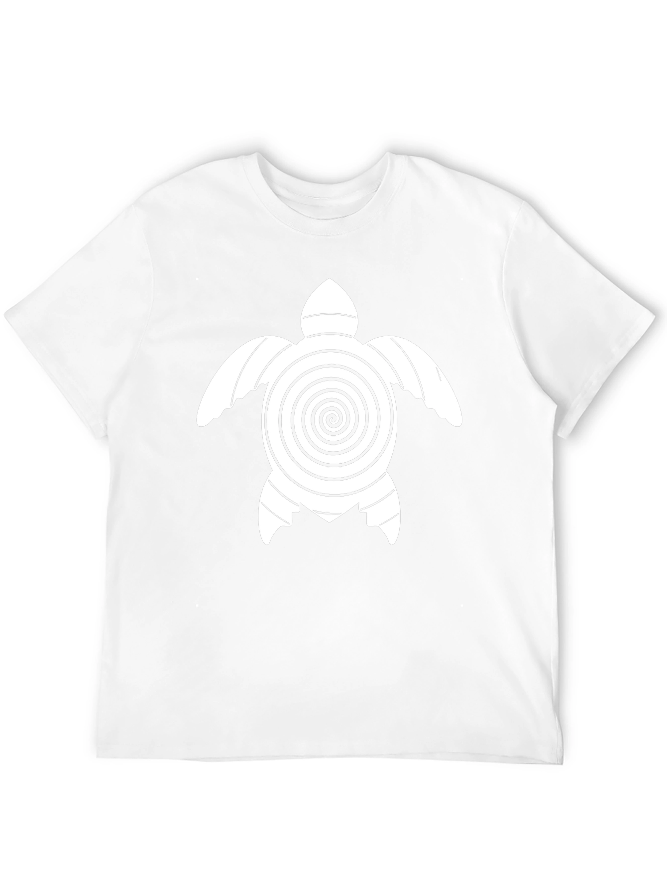 Turtle Spiral Graphic Tee - Casual Black T-Shirt