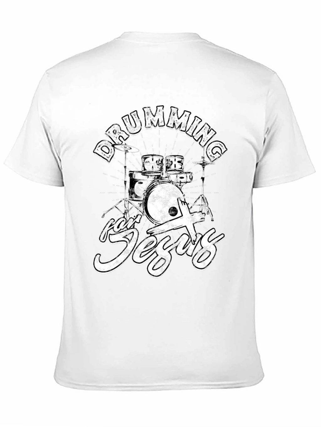 Drumming for Jesus Black T-Shirt