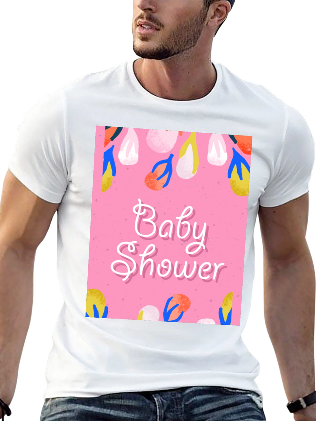 Baby Shower Graphic Tee - Stylish Celebration Apparel