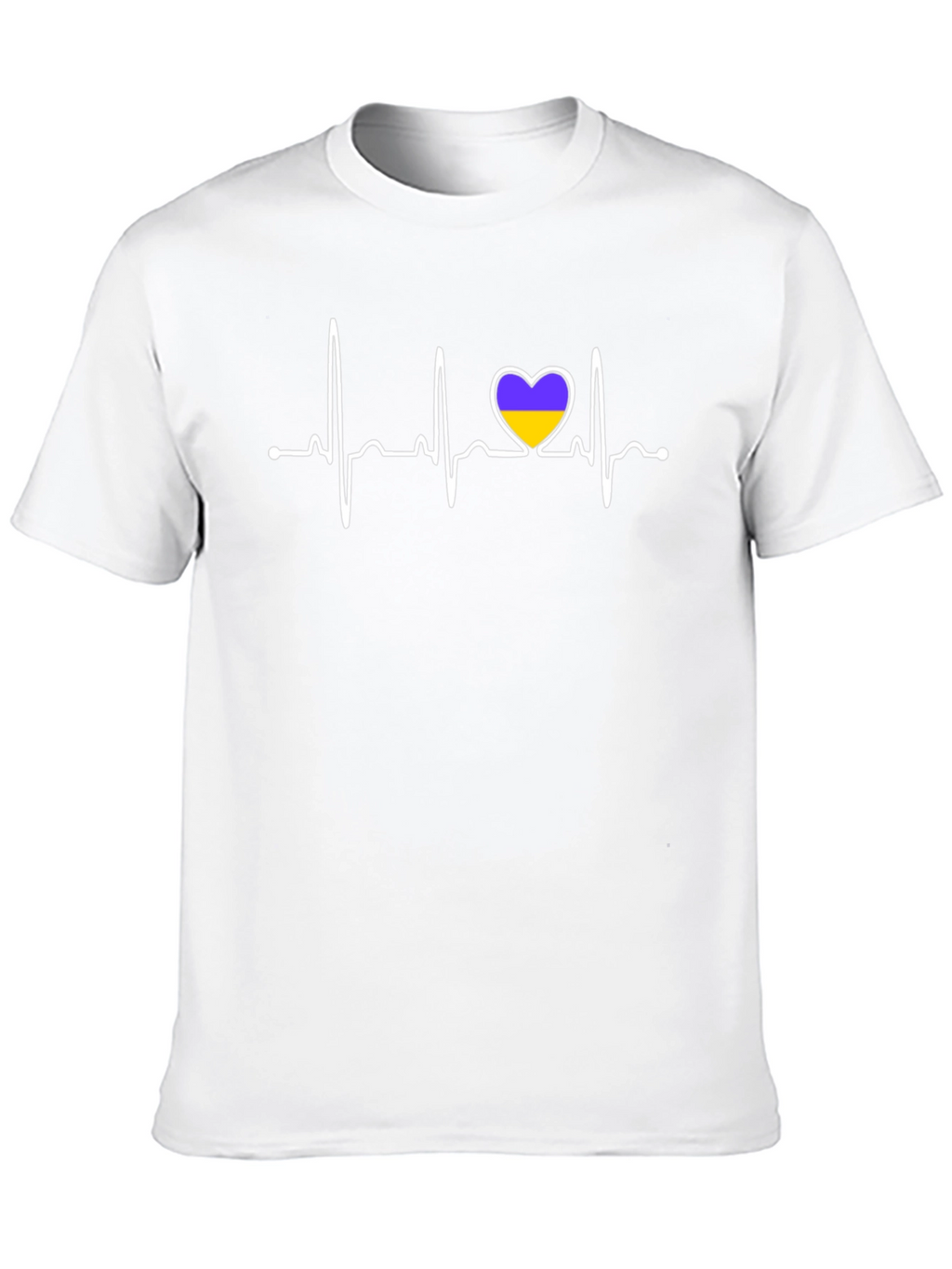 Ukraine Heartbeat T-Shirt - Stand with Ukraine