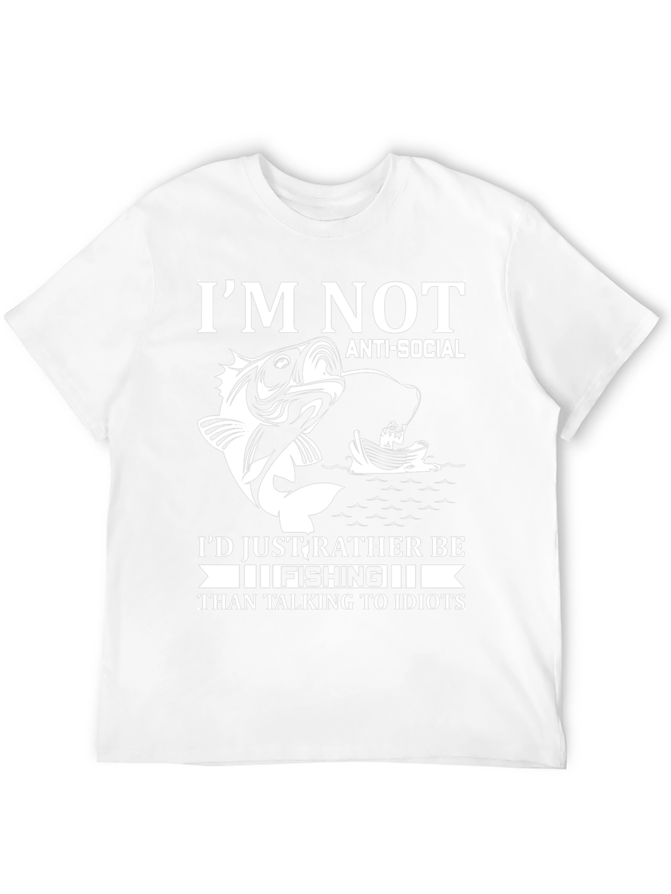 Fishing Graphic T-Shirt - Anti-Social
