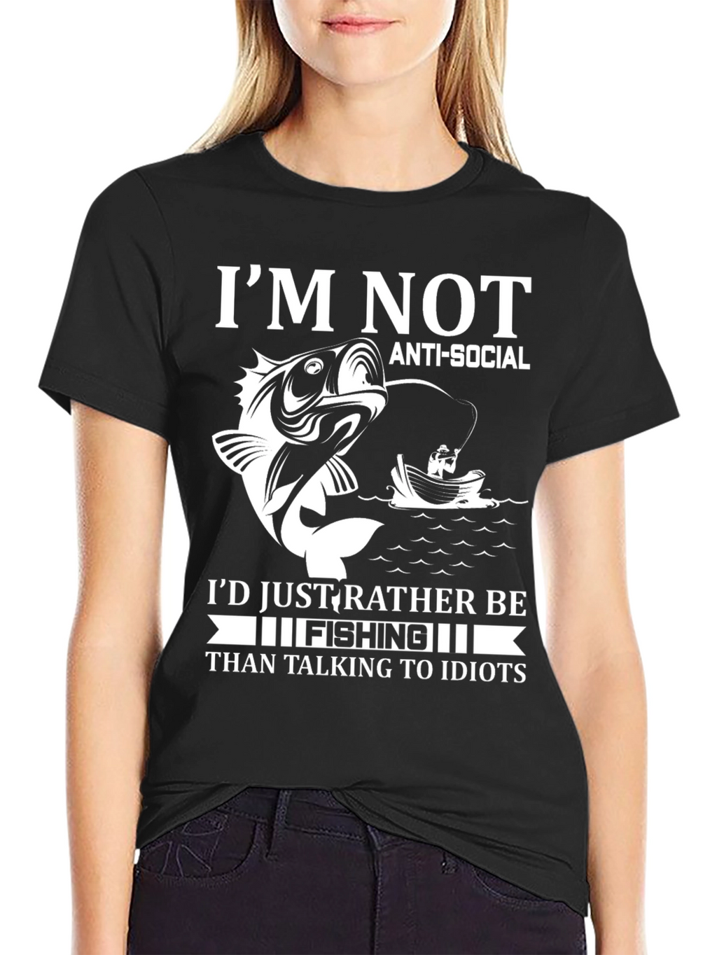 Fishing Graphic T-Shirt - Anti-Social