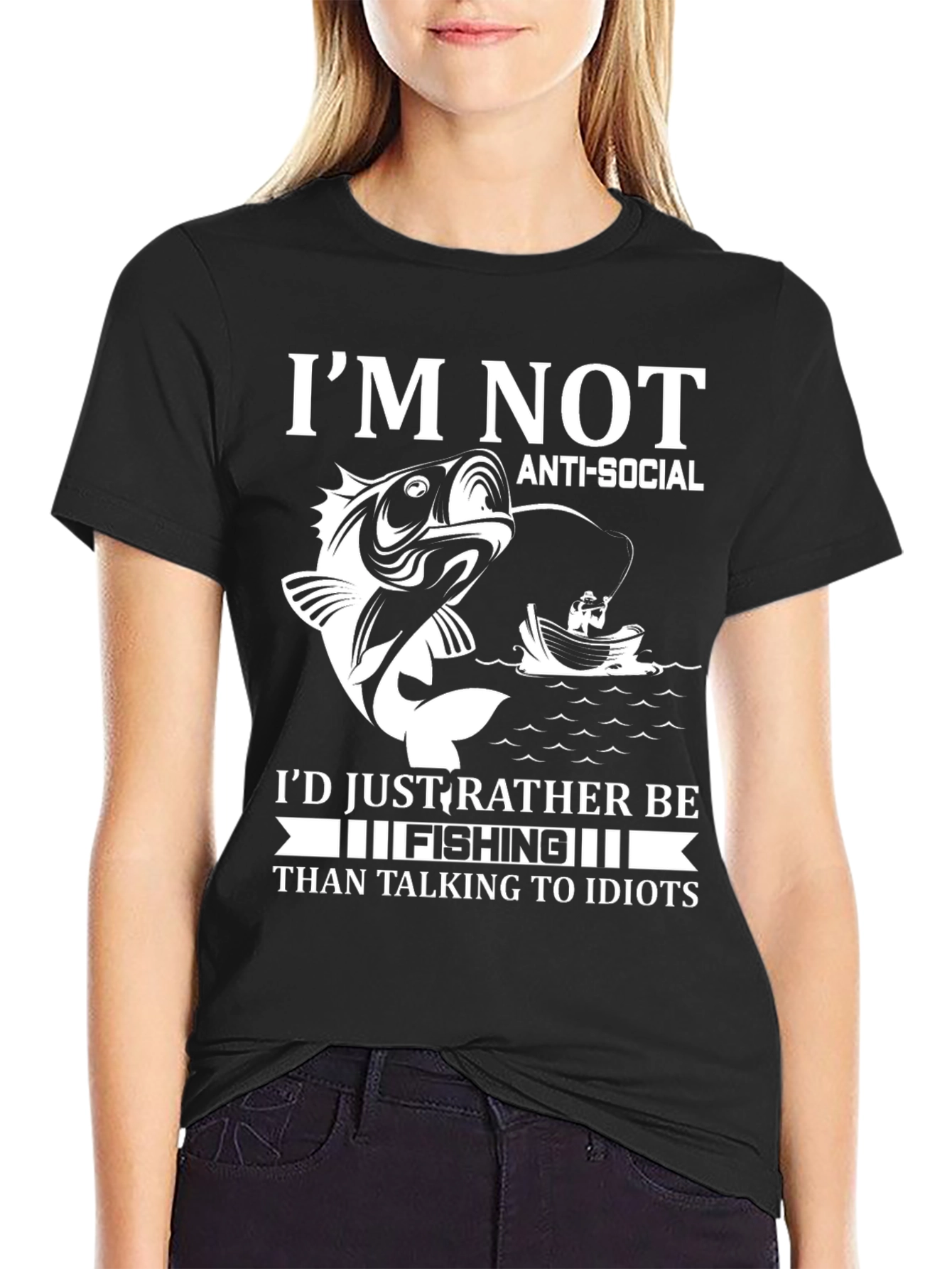 Fishing Graphic T-Shirt - Anti-Social