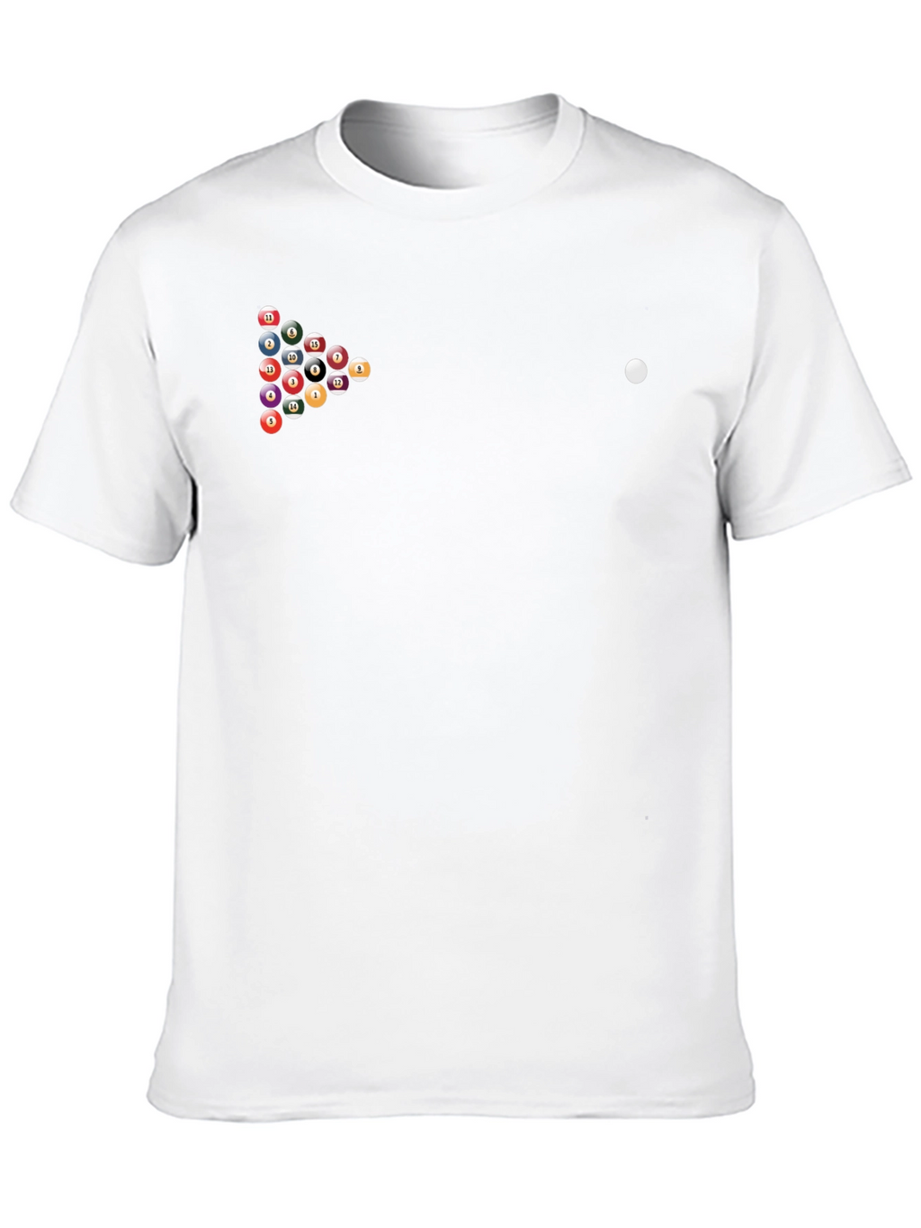 Billiard Balls Graphic T-Shirt - Black
